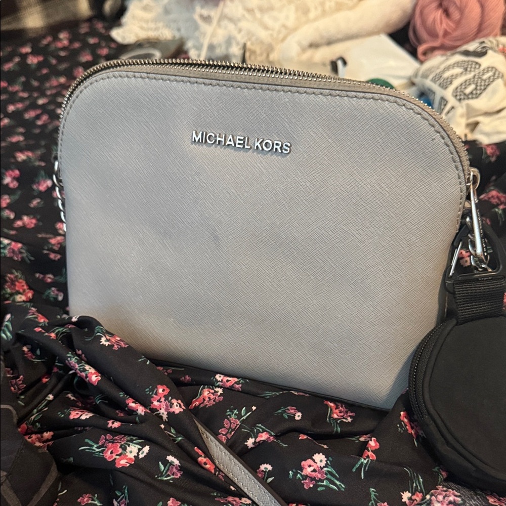 Michael Kors Light Gray Crossbody Bag